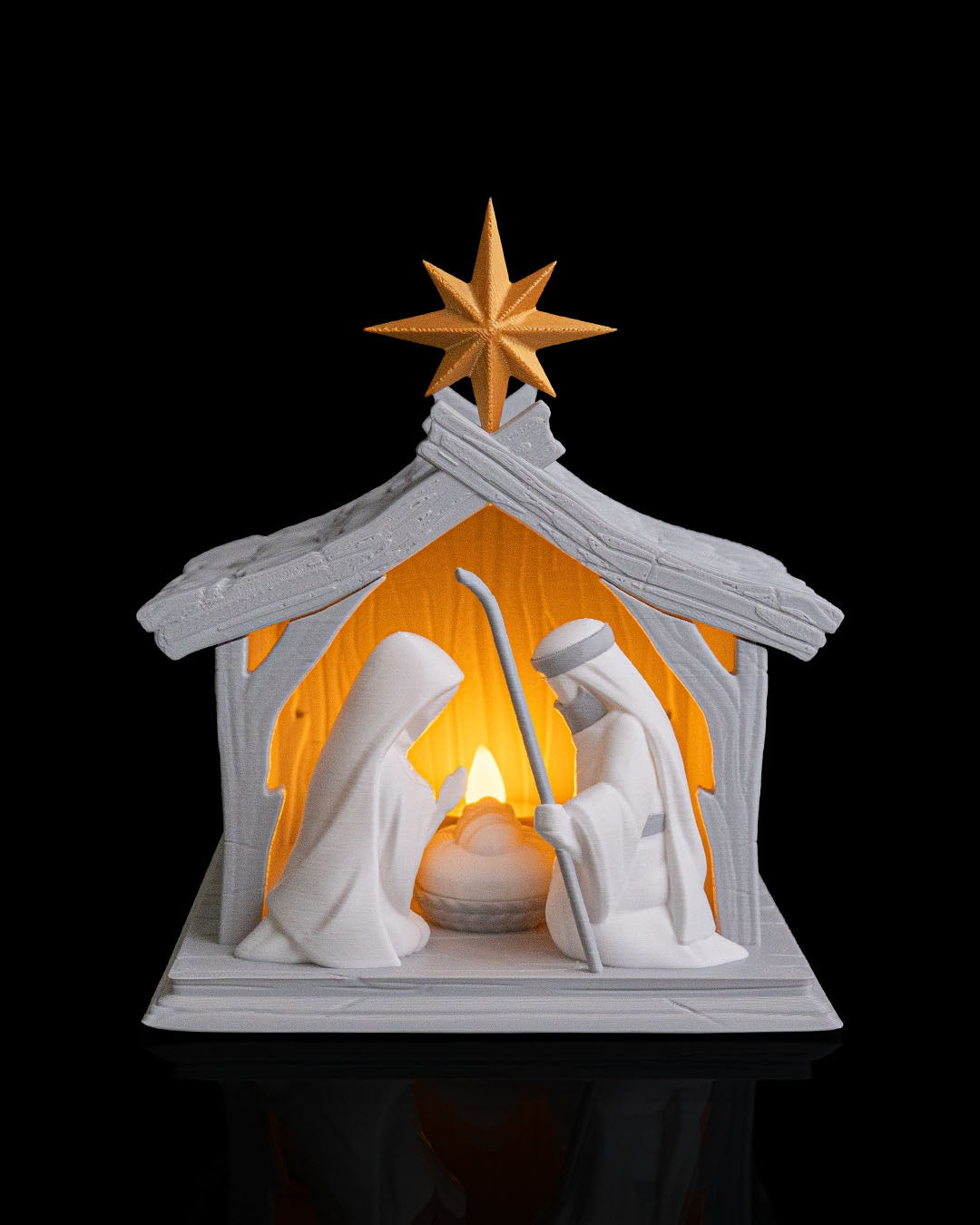 Bright Nativity Table Lamp