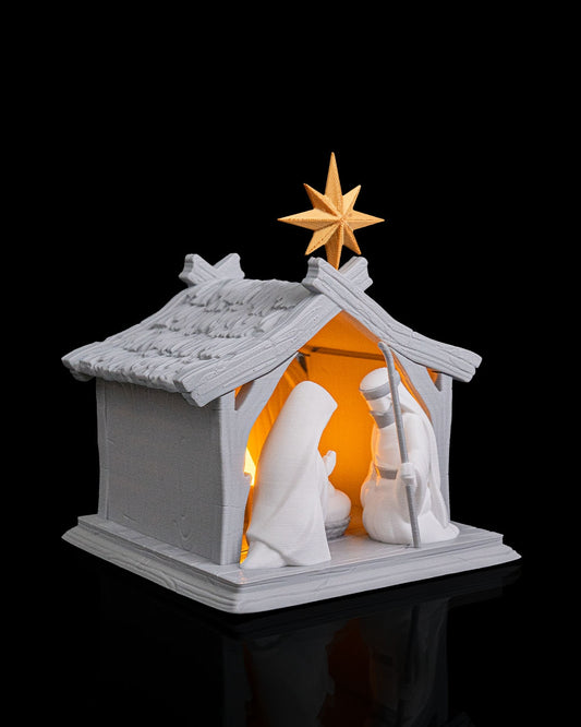 Bright Nativity Table Lamp