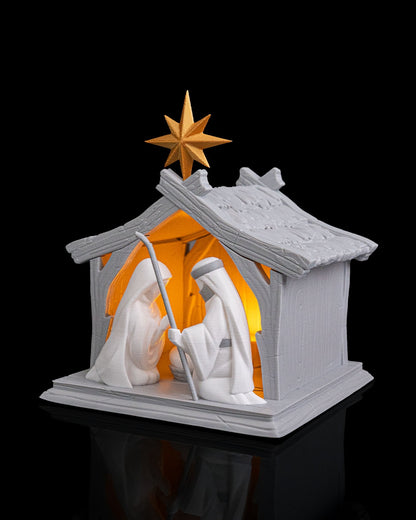 Bright Nativity Table Lamp